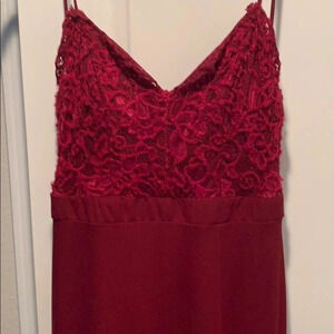 Red A-LIne Long Formal Dress Prom Dress Size 11 Juniors New